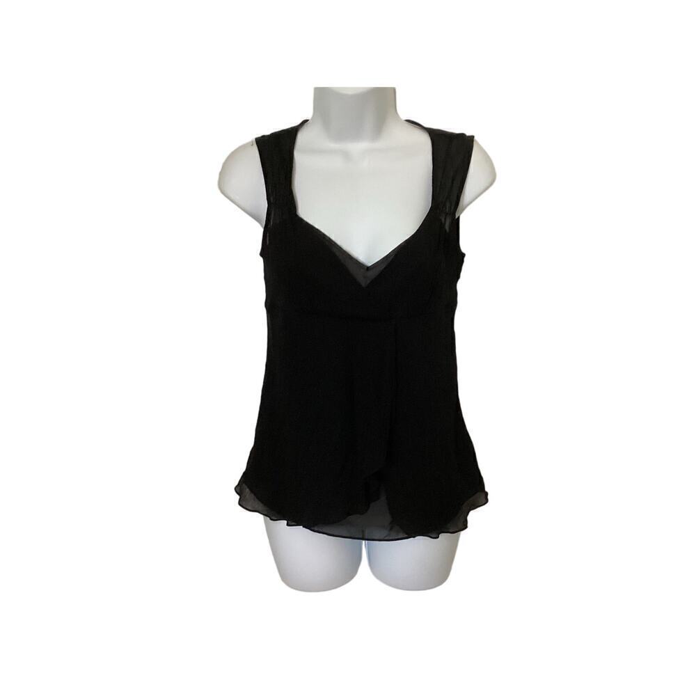 i.e. Petite 100% Silk Black Vintage Top Layer w/Under Cami   PS​